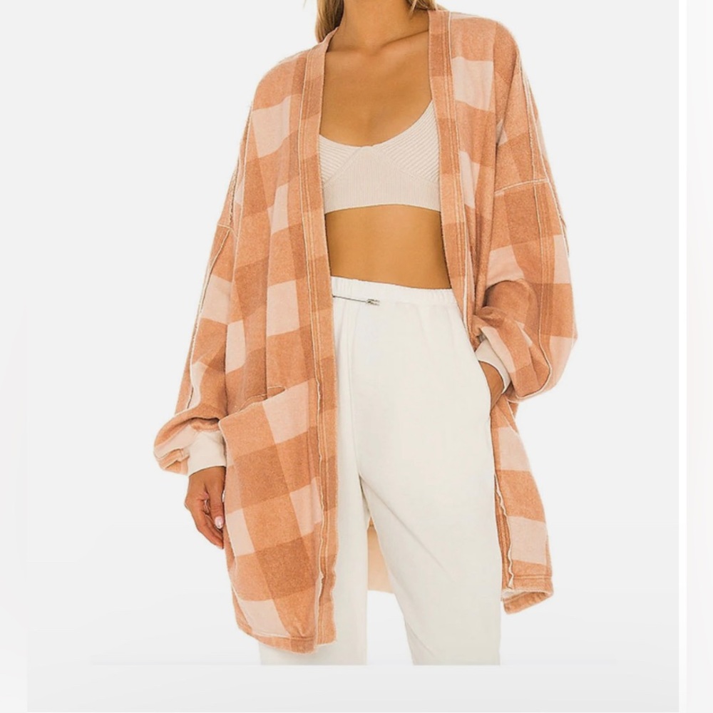 FREE PEOPLE Benji Cardi / Camel Combo - Size Small